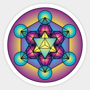 Metatron's Cube Merkaba Sticker